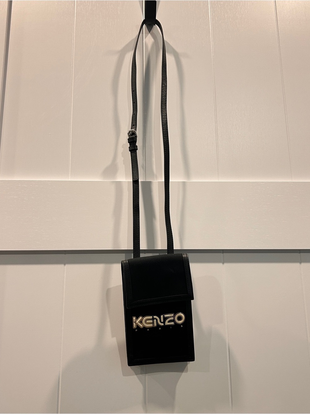 Kenzo Black Crossbody with Multicolor Logo